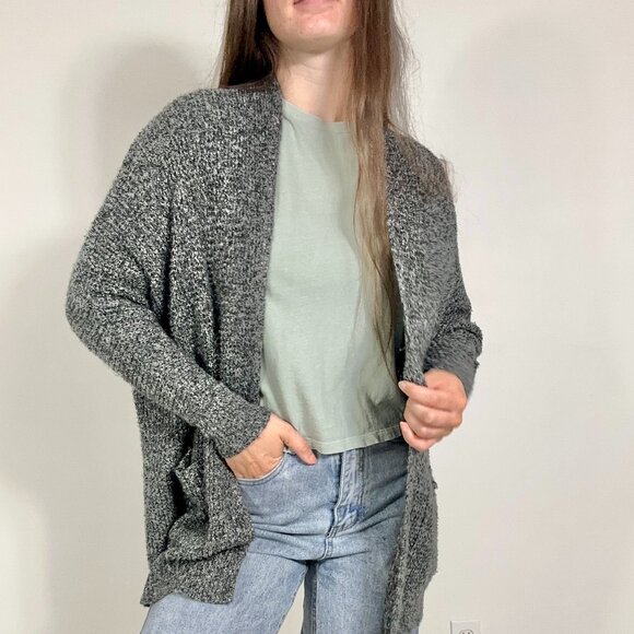 *American Eagle Outfitters Grey Knit Cardigan - Picture 3 of 10